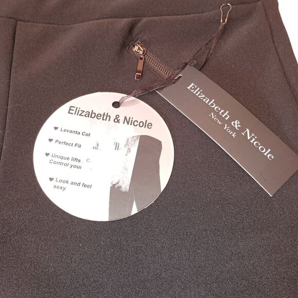 Elizabeth and Nicole Pull-On Black Pants Grunge Comfort Size XL New with Tags - Picture 5 of 9